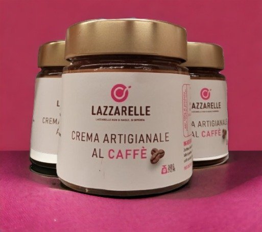 Crema artigianale mandorle e caffè 240g Torrefazione Lazzarelle