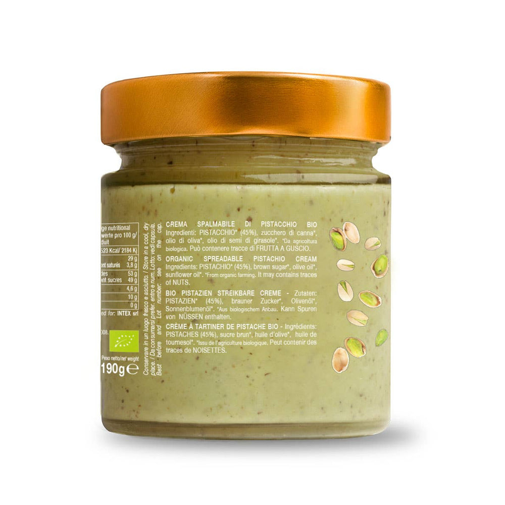 Crema dolce di pistacchio bio 190g CONVIVIA for italian food lovers
