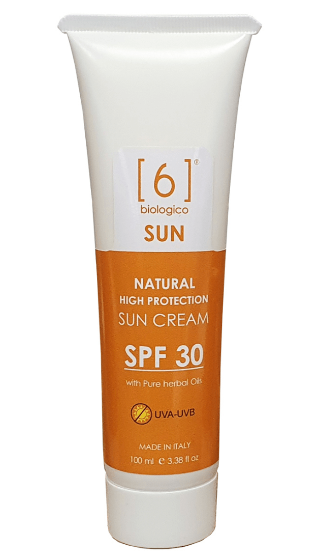 Crema solare alta protezione naturale SPF30 100ml 6biologico