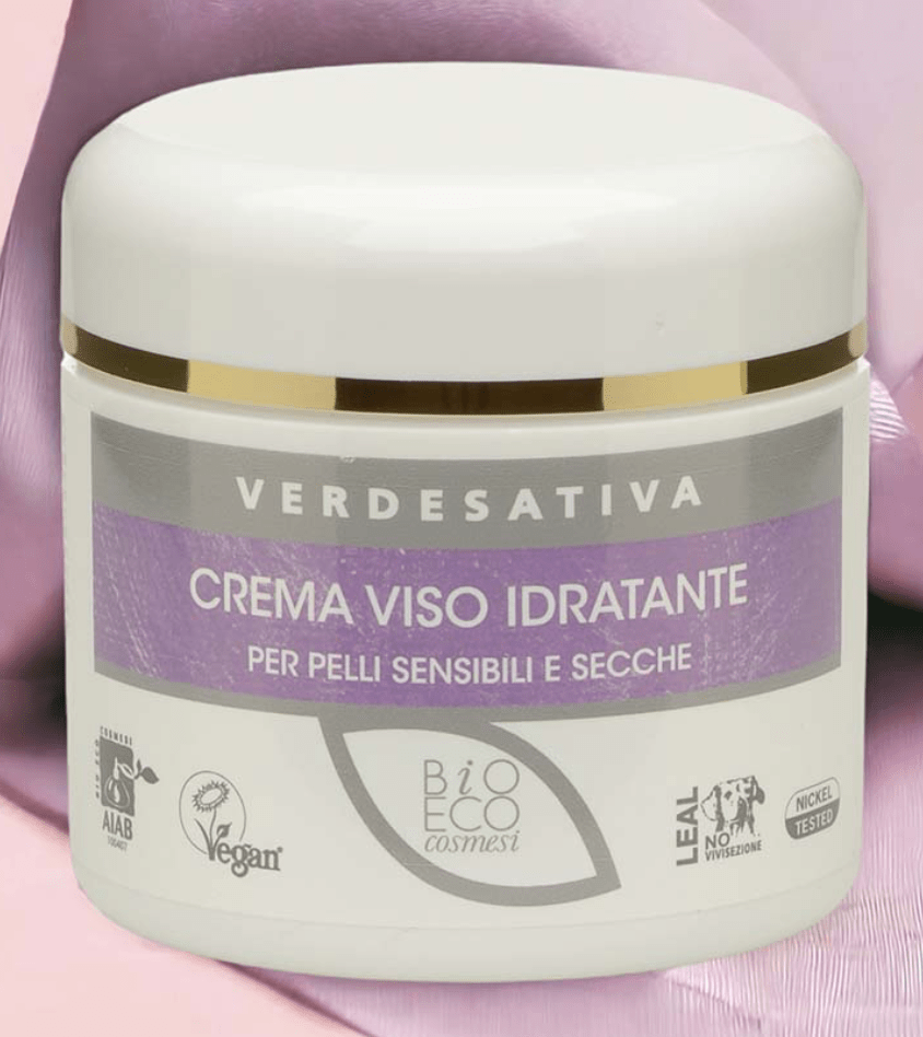Crema Viso Idratante pelli sensibili e secche 50ml Verdesativa