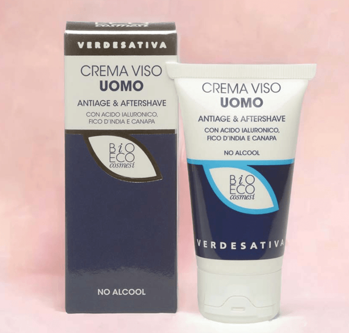 Crema Viso uomo Anti-Age & Aftershave 50ml Verdesativa