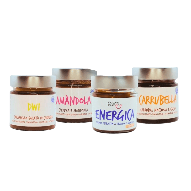 Creme alla carruba vegan (conf. regalo) I💚Carruba mix spalmabili Natura Humana