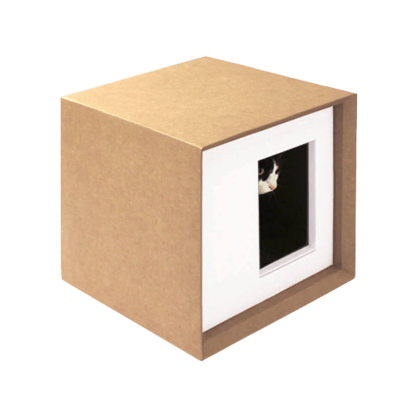 Cuccia per gatto con tiragraffi (incluso) Cubo CLS Cooperativa Sociale