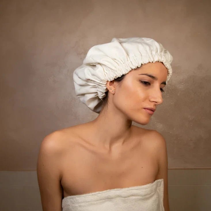 Cuffia spa Ortensia in torba di bambù elasticizzata Kore srl