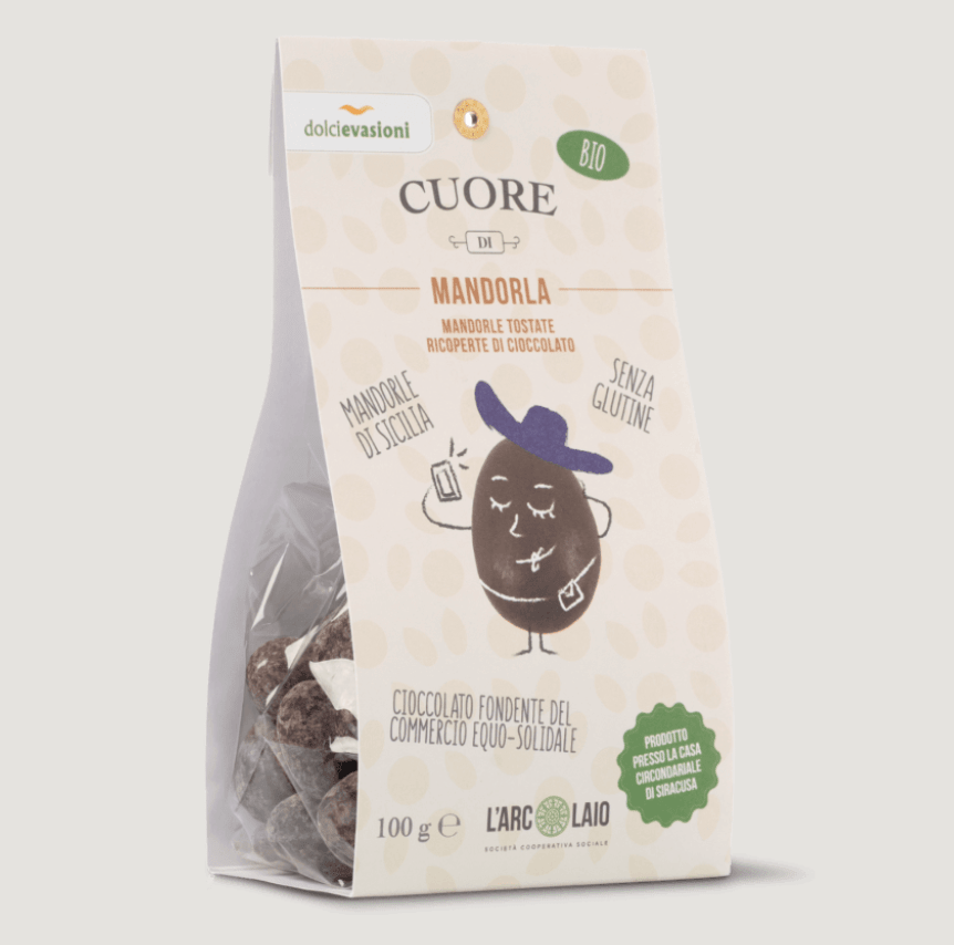 Cuore di Mandorla bio 100g Società Cooperativa Sociale L'Arcolaio