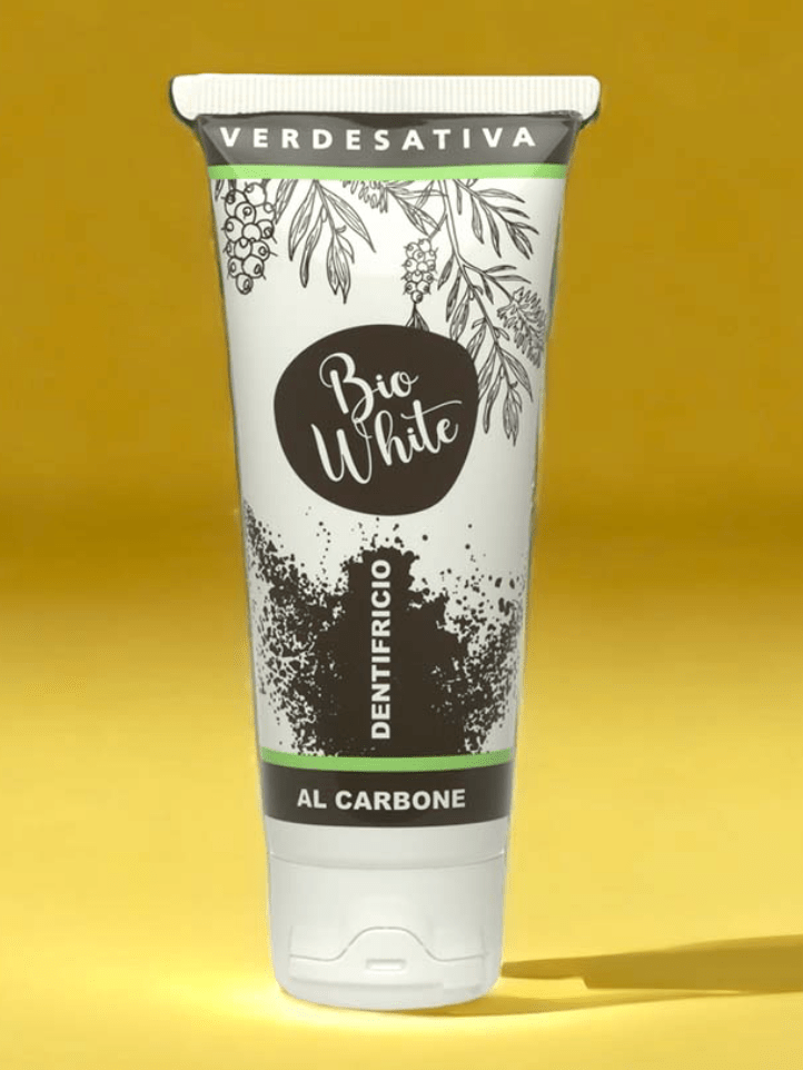 Dentifricio Bio White al carbone attivo 75ml Verdesativa