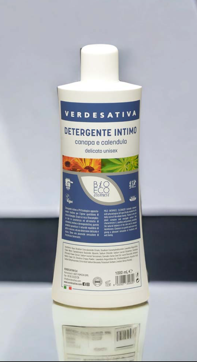 Detergente intimo Unisex canapa e calendula
