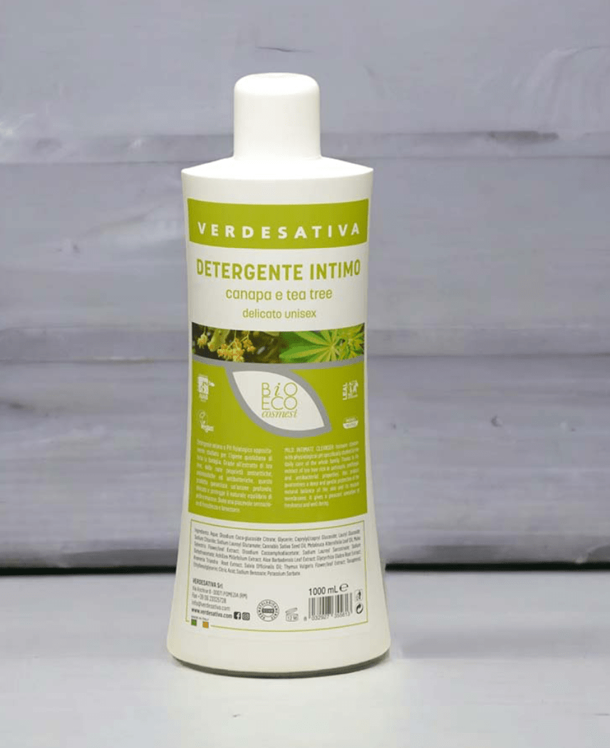 Detergente intimo Unisex canapa e Tea Tree Verdesativa