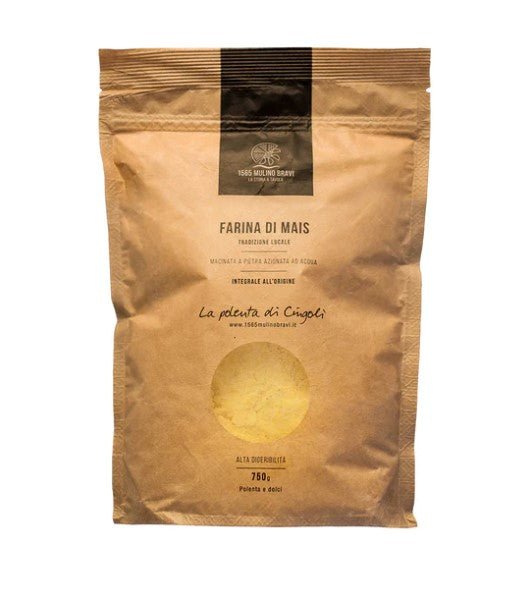 Farina integrale di mais Quarantino in busta 750g 1565 Mulino Bravi