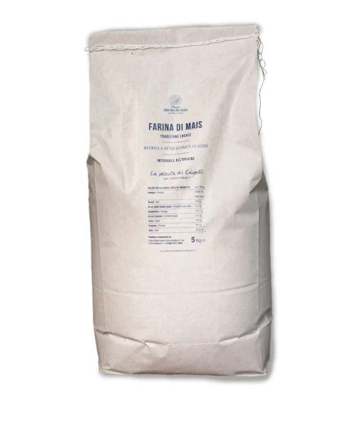 Farina integrale di mais Quarantino in carta 5kg 1565 Mulino Bravi