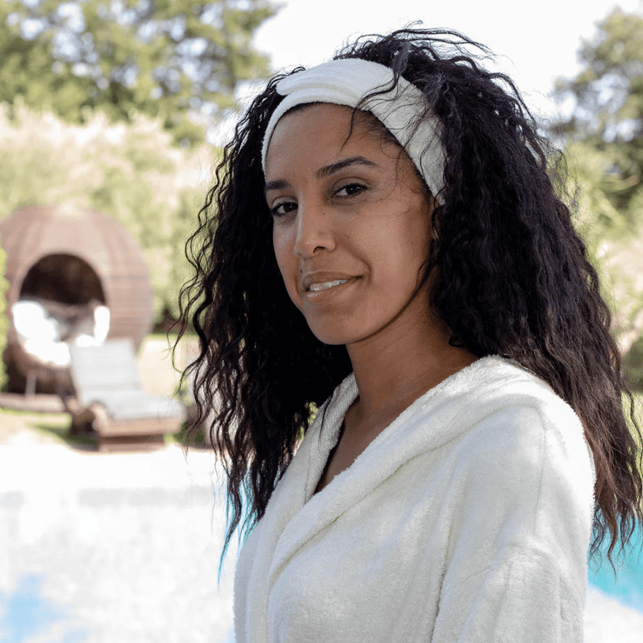 Fascia per capelli Girasole in spugna di bambù tg.unica Kore srl