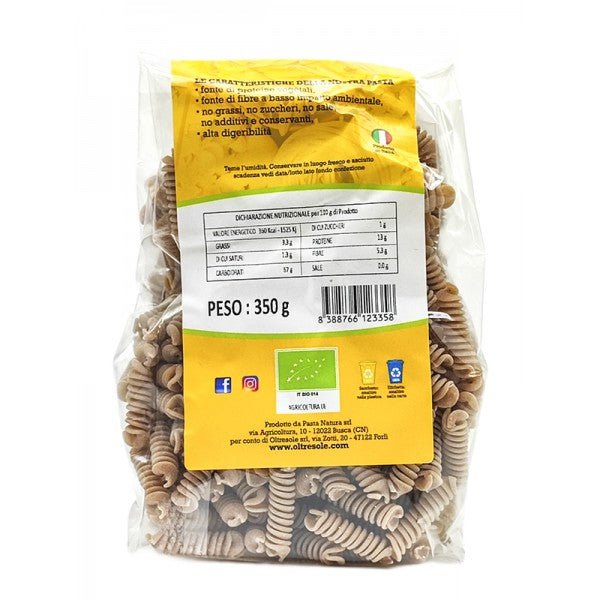 Fusilli di grano saraceno bio senza glutine 350g Oltresole S.r.l.
