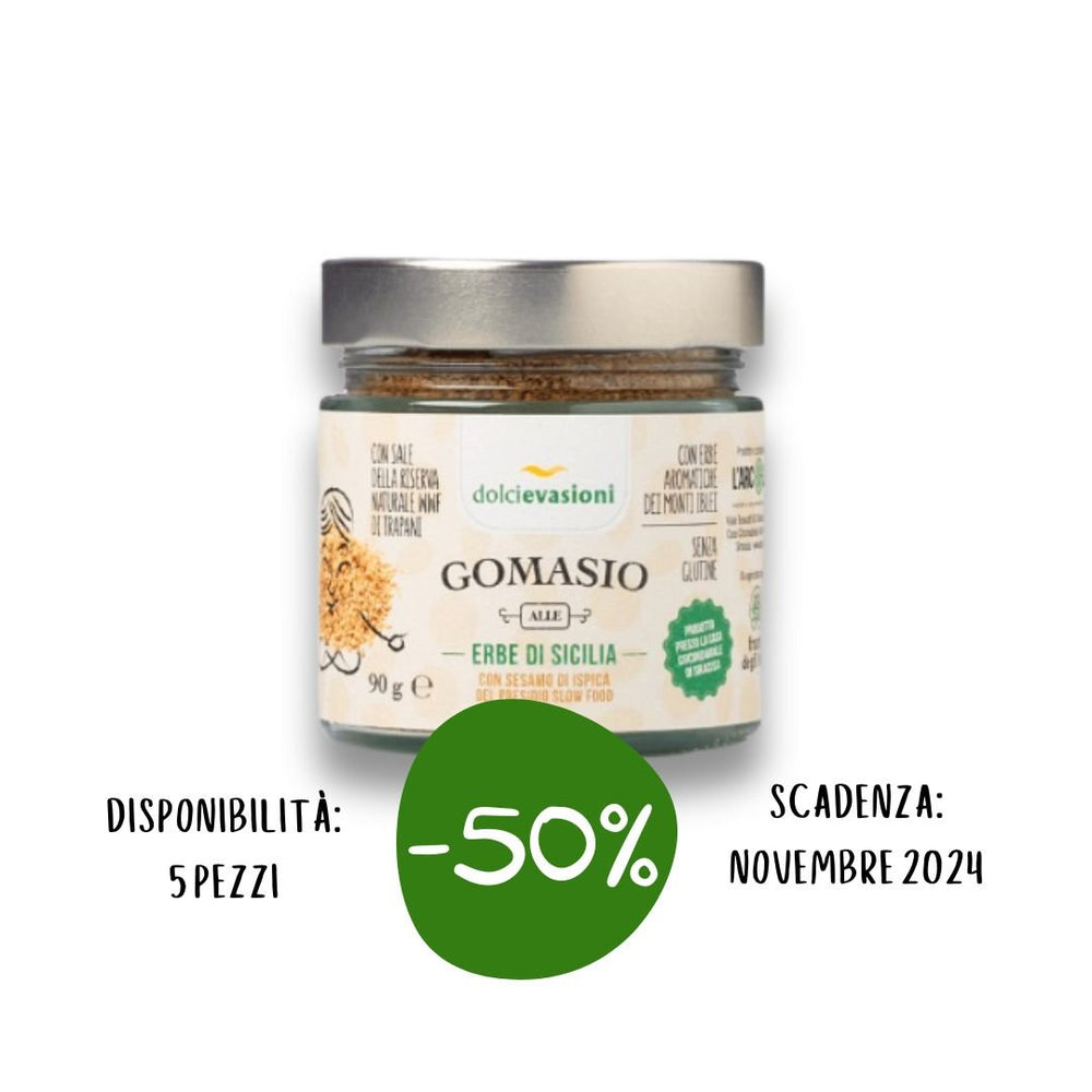 Gomasio alle erbe con sesamo di Ispica bio 90g Società Cooperativa Sociale L'Arcolaio