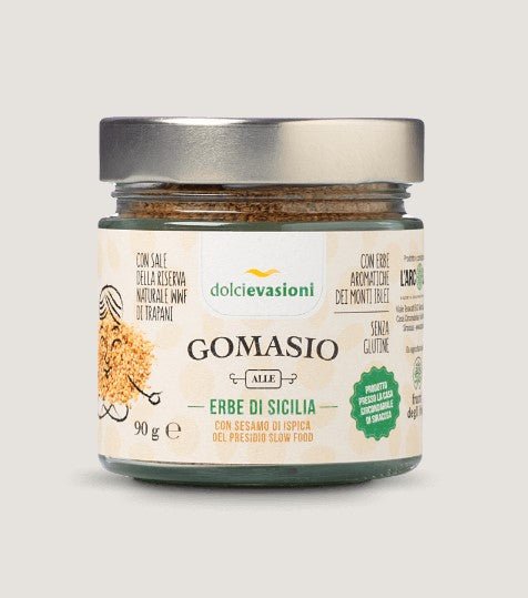 Gomasio alle erbe con sesamo di Ispica bio 90g Società Cooperativa Sociale L'Arcolaio
