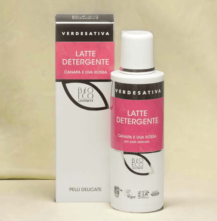 Latte detergente canapa e uva rossa 200ml Verdesativa
