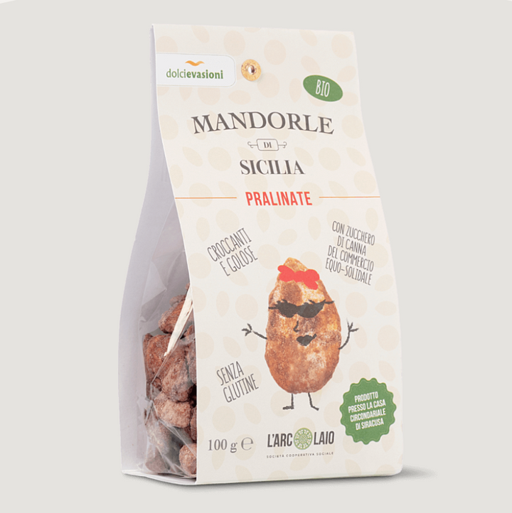 Mandorle di Sicilia pralinate bio 100g