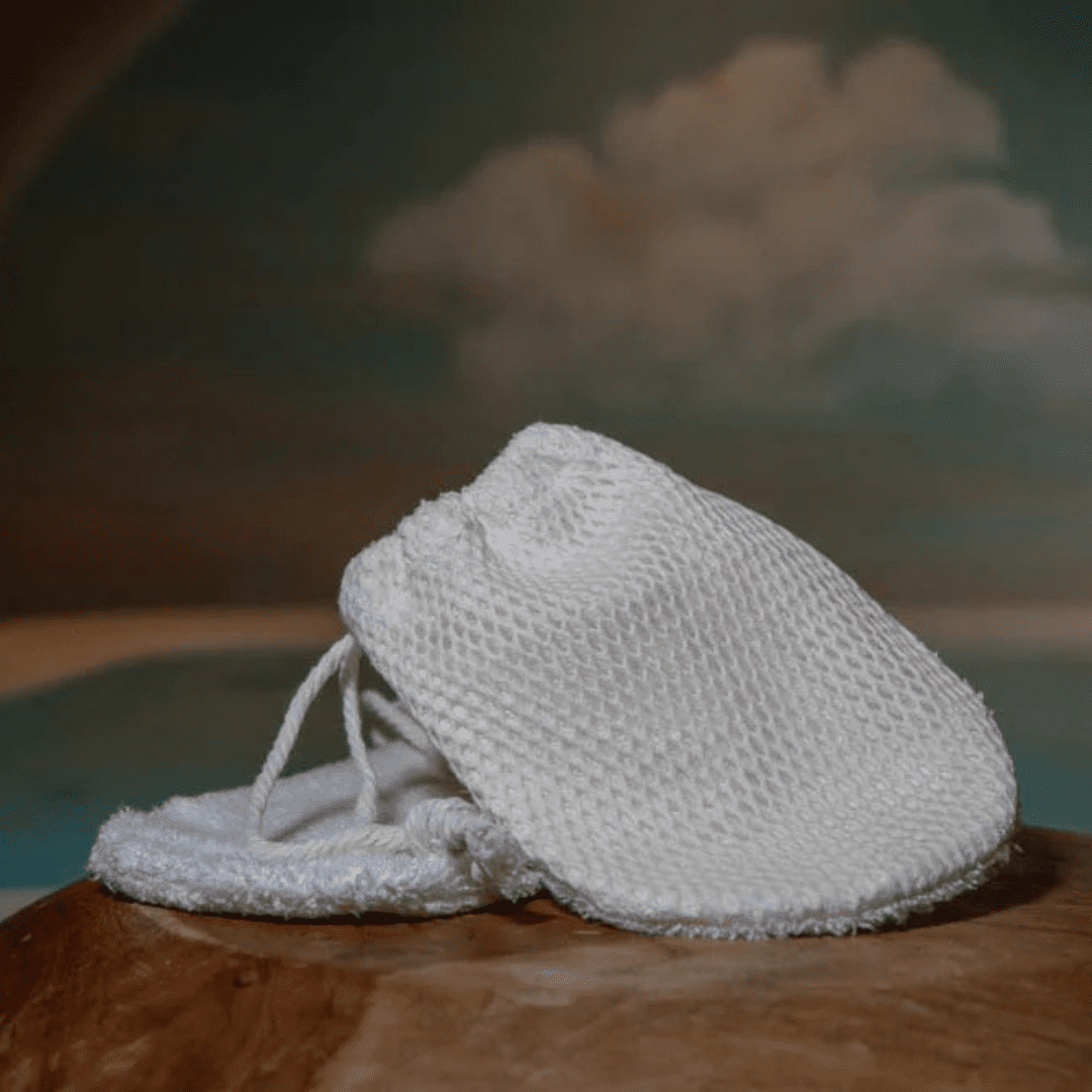 Manopola doccia Orchidea bambù e retina di cotone tg. unica Kore srl