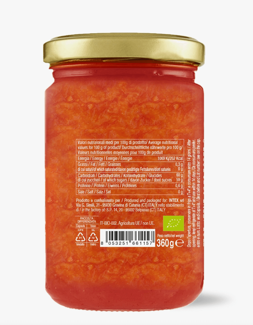 Marmellata di arance rosse 360g CONVIVIA for italian food lovers