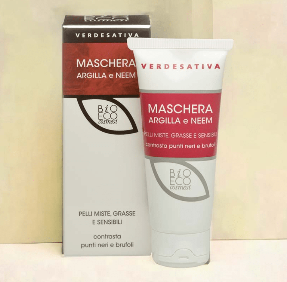 Maschera viso argilla e neem 75ml Verdesativa