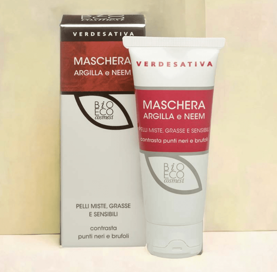 Maschera viso argilla e neem 75ml Verdesativa
