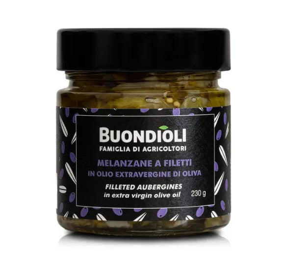 Melanzane a filetti in olio extra vergine d'oliva 230g