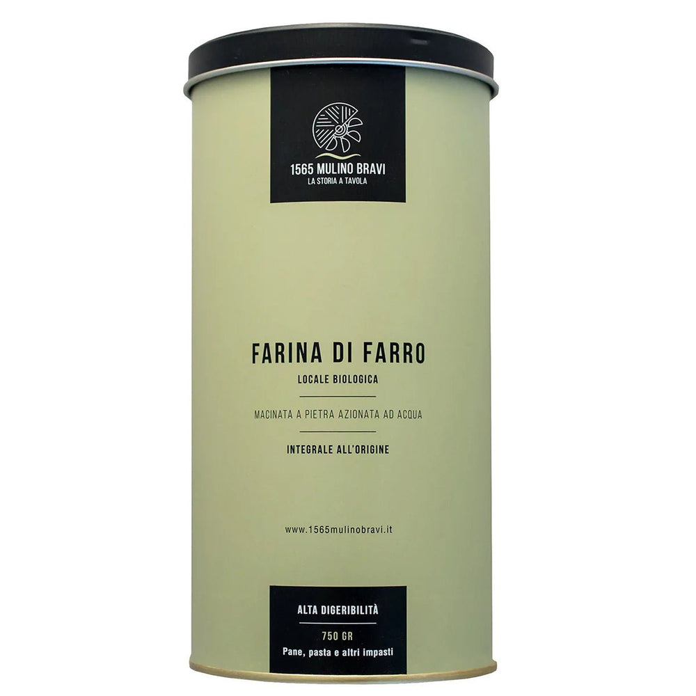 Mix farine integrali bio in latta 4x750g (Conf. regalo) 1565 Mulino Bravi