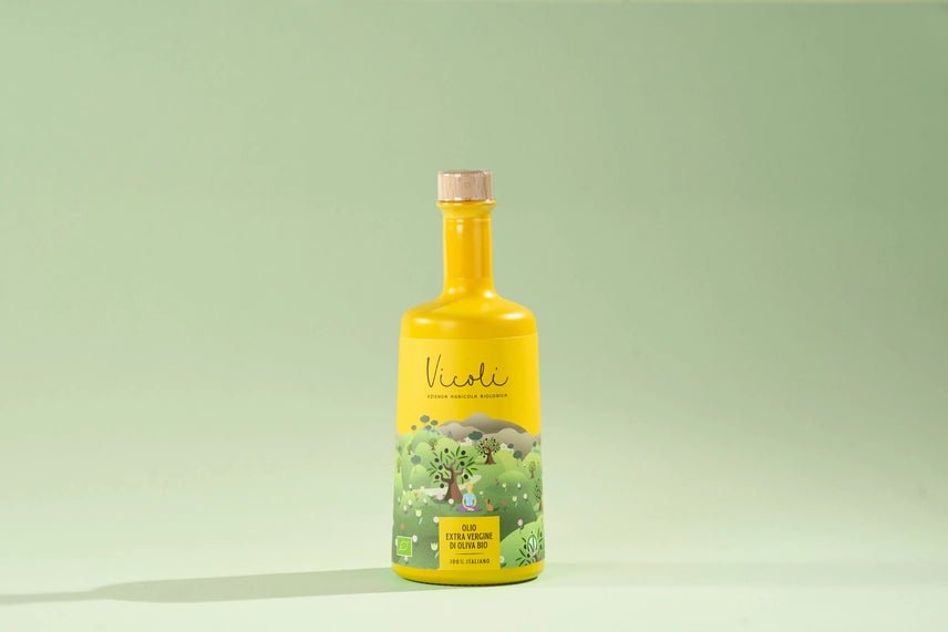 Olio extra vergine d'oliva biologico Bottiglia 500ml Vicoli Azienda Agricola Biologica