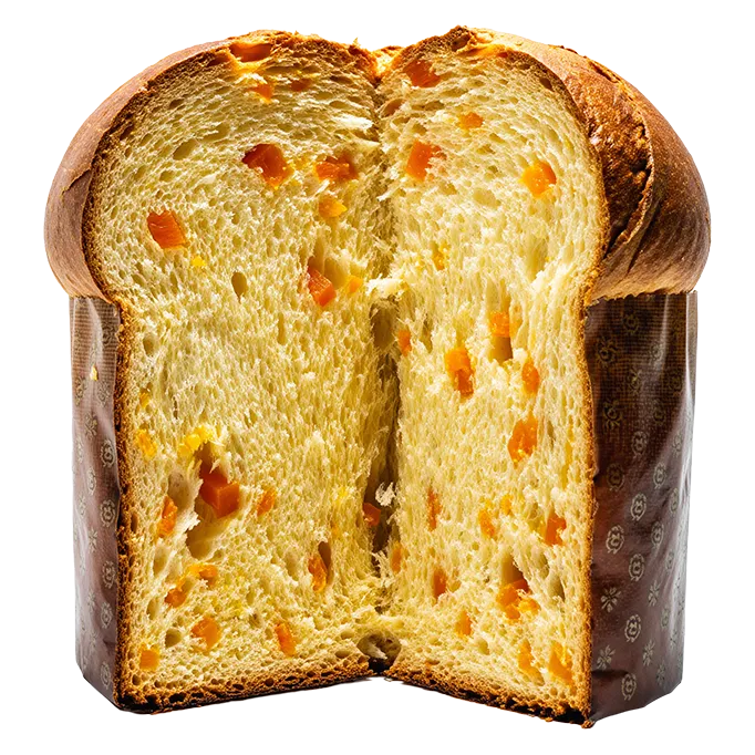 Panettone artigianale alla carruba e arancia candita senza lattosio 800g Natura Humana