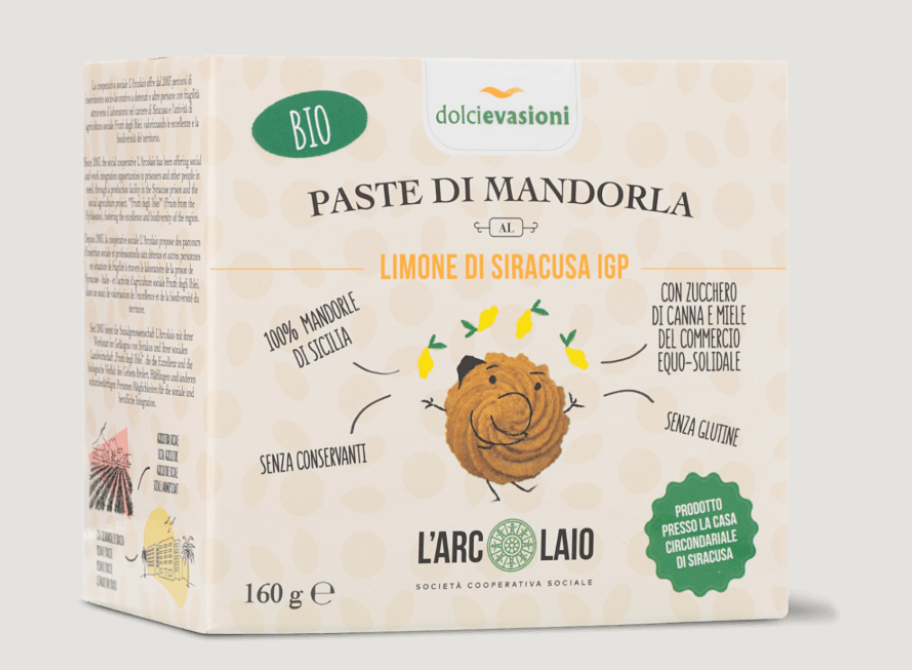 Paste di mandorla al limone di Siracusa IGP 160g