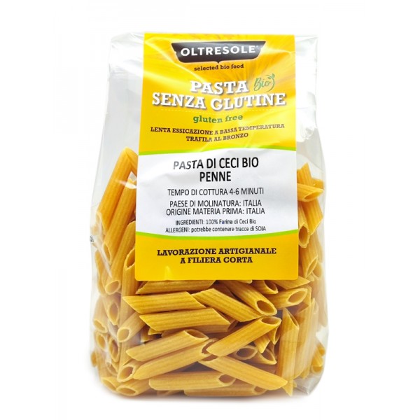 Penne di ceci bio senza glutine 350g