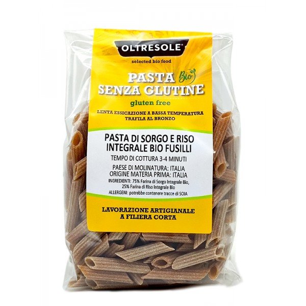 Penne di sorgo e riso bio senza glutine 350g Oltresole S.r.l.