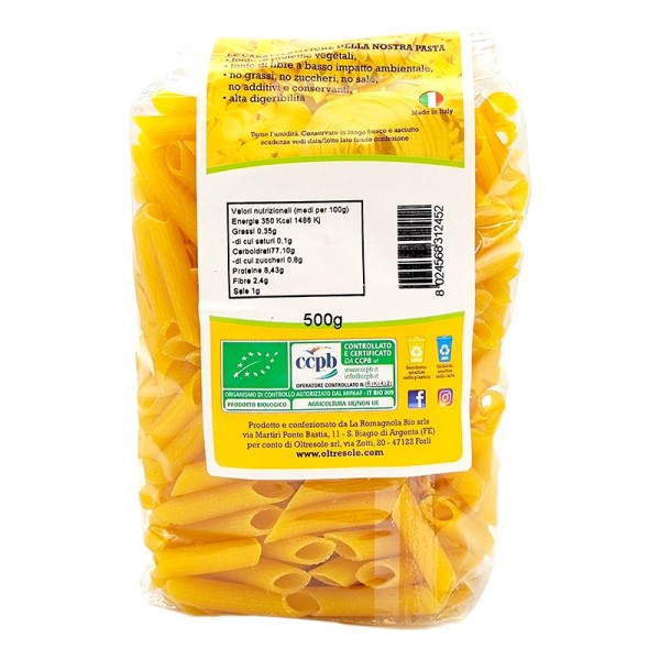 Organic gluten-free chickpea penne 350g
