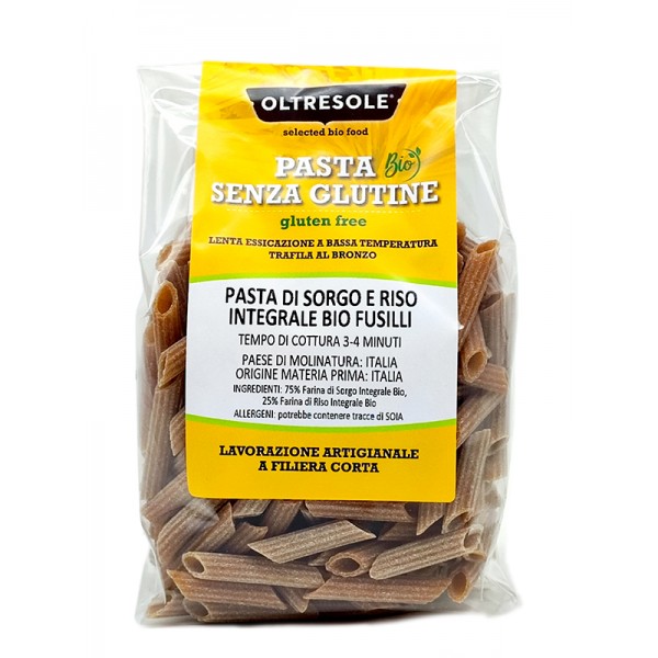 Penne di sorgo e riso bio senza glutine 350g
