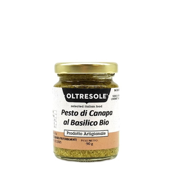 Pesto di canapa e basilico bio senza glutine 90g