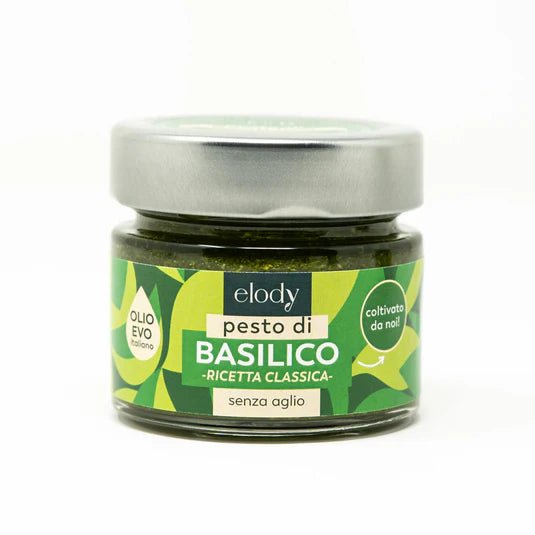 Pesto classico di basilico senza aglio Piccolo 80g Elody