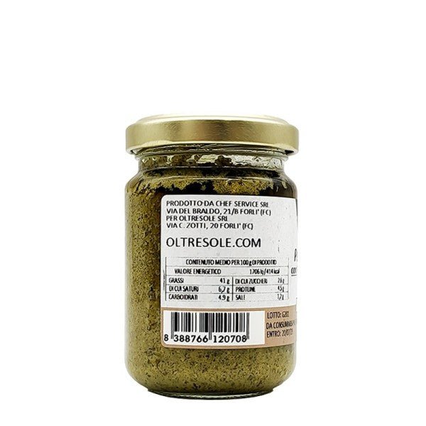 Pesto di basilico, pecorino e mandorle bio senza glutine 130g Oltresole S.r.l.