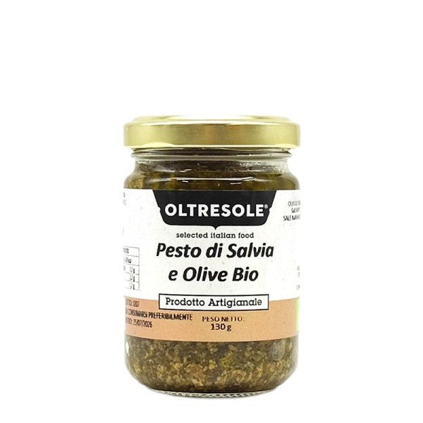 Pesto di salvia e olive bio senza glutine 130g Oltresole S.r.l.