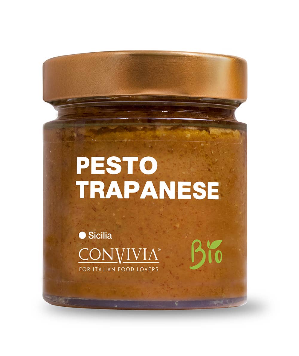 Pesto trapanese bio 190g CONVIVIA for italian food lovers