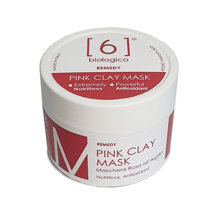 Pink clay mask viso nutriente antiossidante 100ml 6biologico
