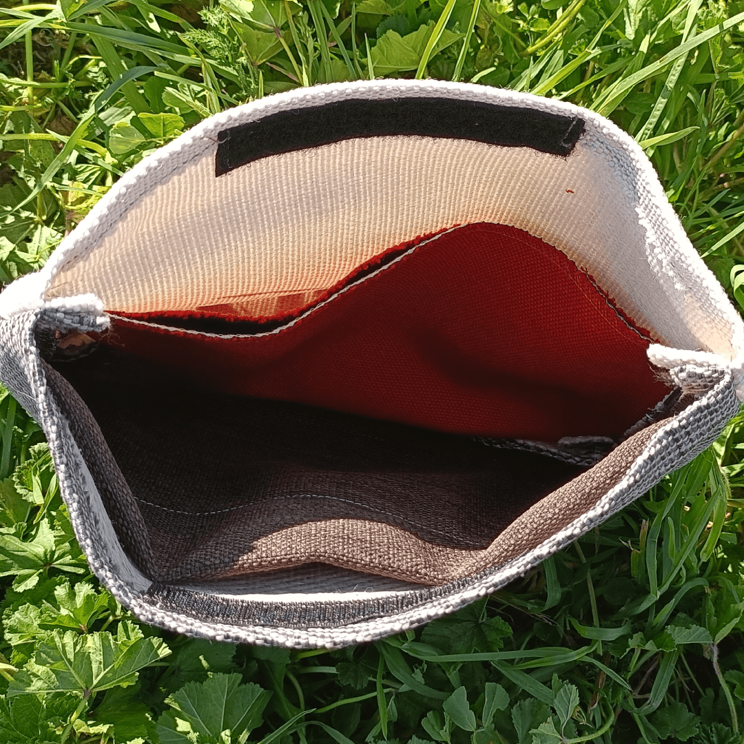 Pochette Jesolo 20x25 cm in cotone e velcro Moh! MammeOperoseHandMade