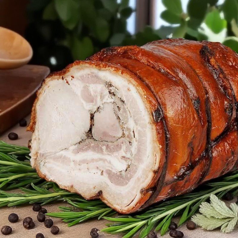 Porchetta arrosto di maiale porzionata sottovuoto 5kg (porzione intera) Azienda Agricola Pratini