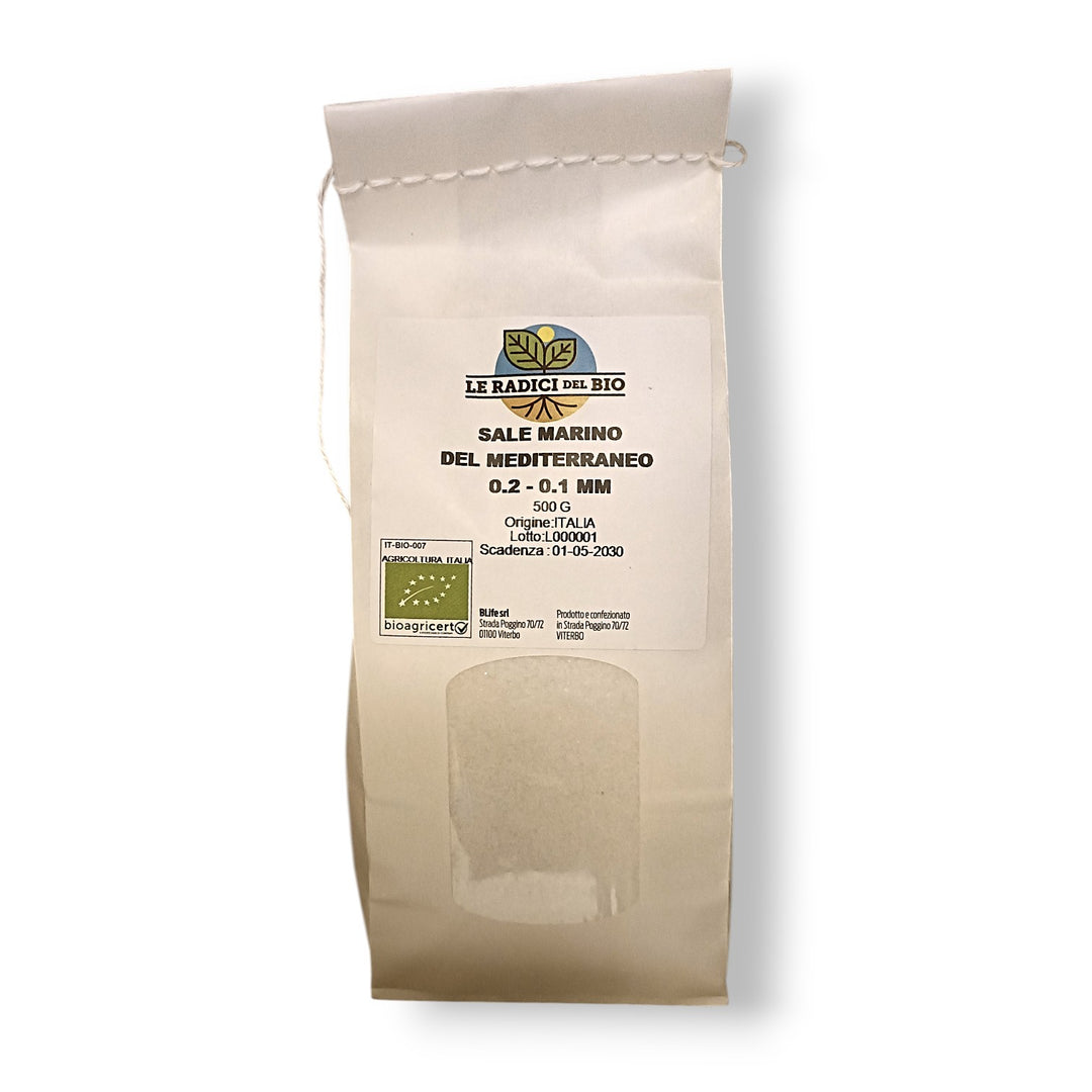Sale marino fino del Mediterraneo biologico 500g