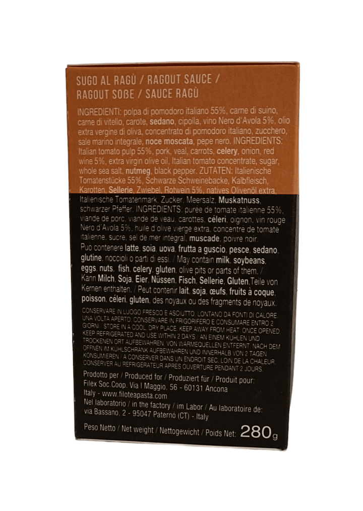 Salsa per pasta al ragù 280g Filotea