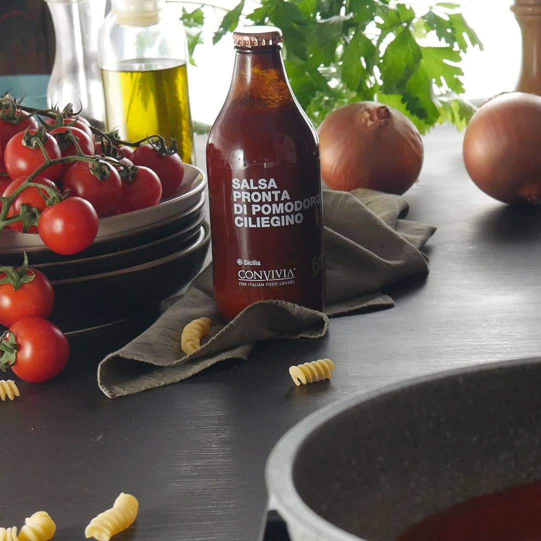 Salsa pronta di pomodoro ciliegino biologica 330g CONVIVIA for italian food lovers