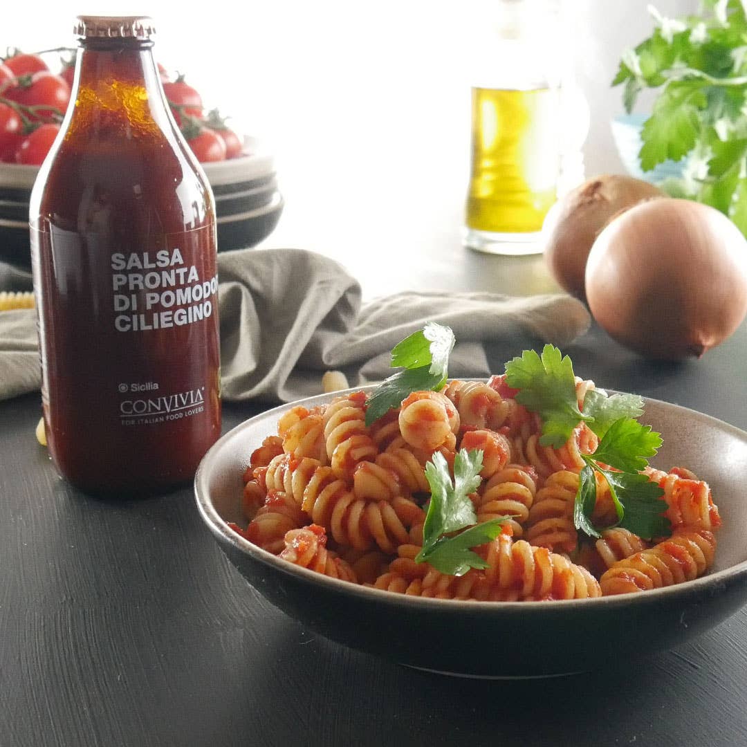Salsa pronta di pomodoro ciliegino biologica 330g CONVIVIA for italian food lovers