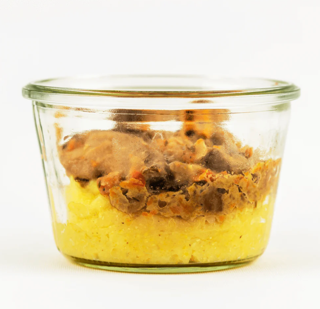 Seitan brasato con polenta 200g