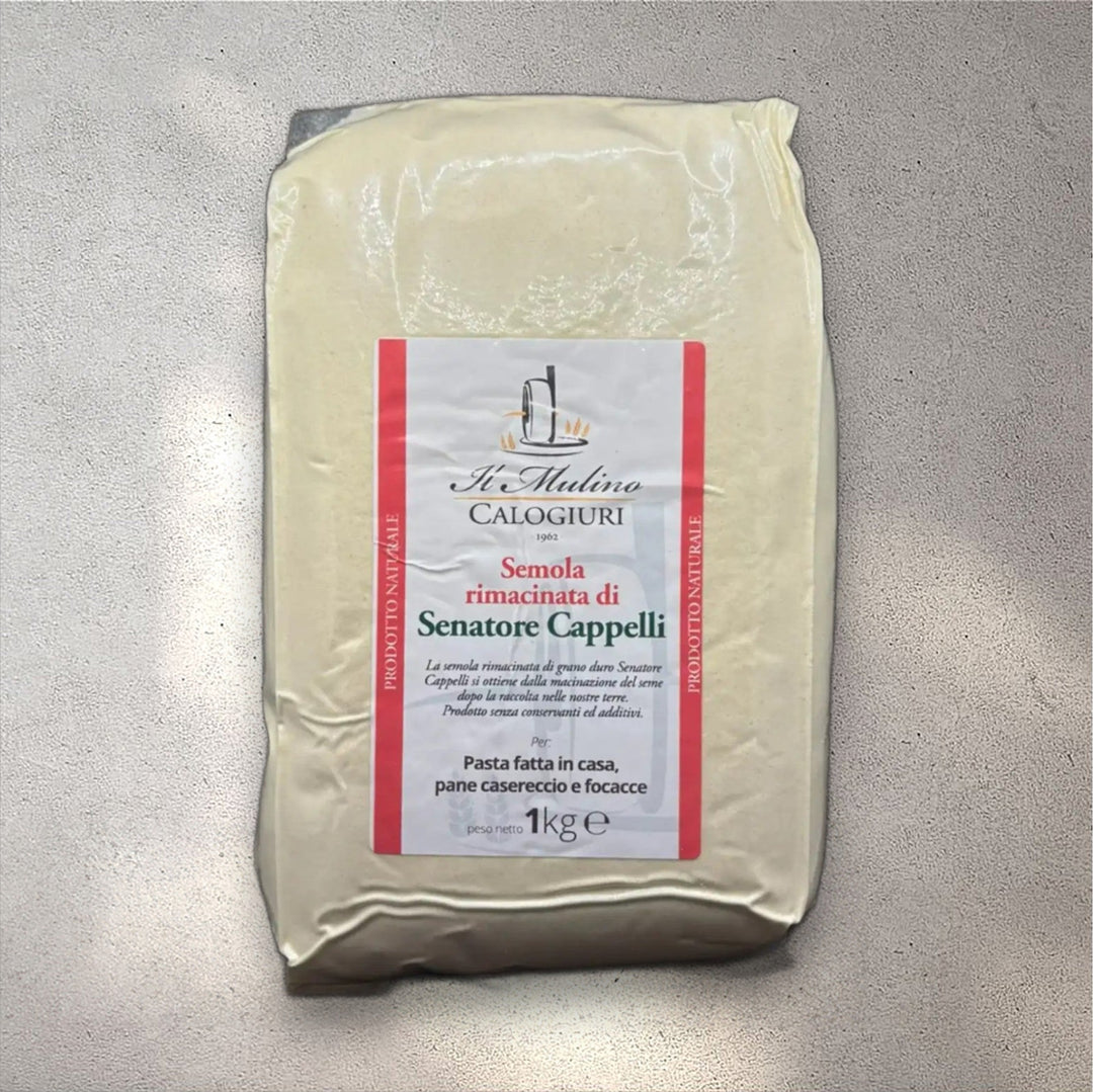 Semola rimacinata di grano duro Senatore Cappelli Molino Calogiuri