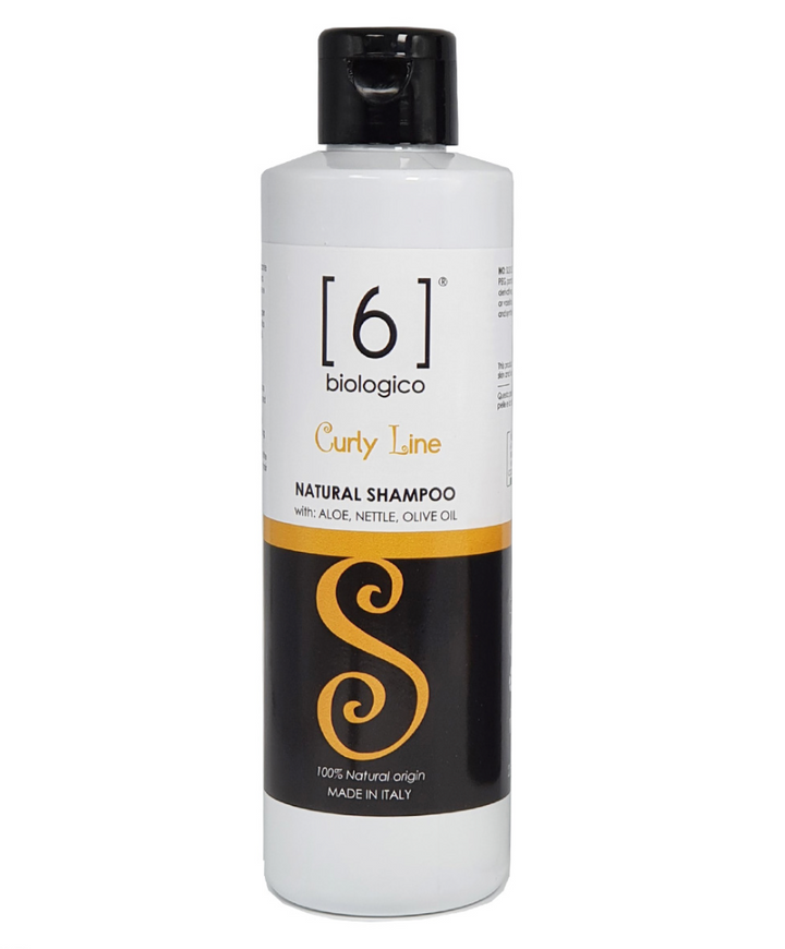 Shampoo naturale Curly Line aloe, olio di oliva e ortica 250ml