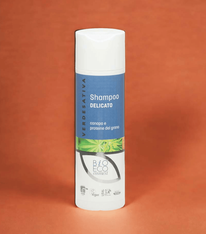 Shampoo delicato Canapa e Proteine del grano 200ml Verdesativa
