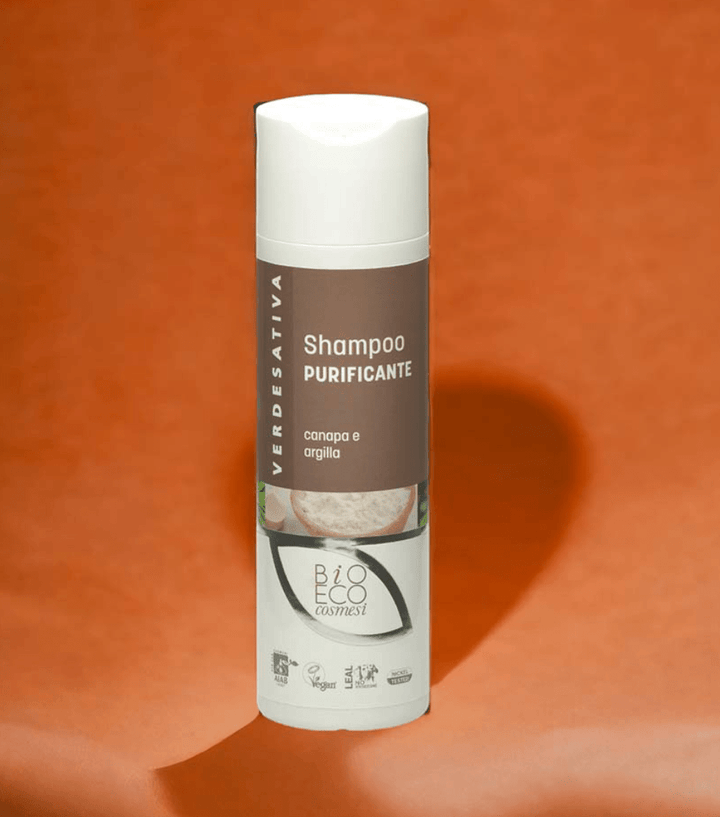 Shampoo Purificante Canapa e Argilla 200ml Verdesativa